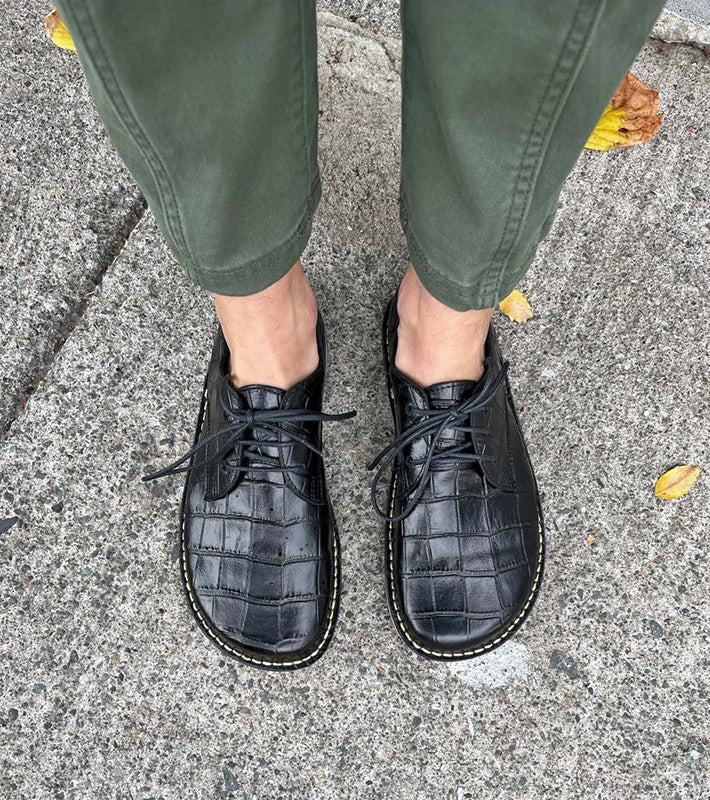 ZAPATO CASTOR NEGRO CROC MUJER