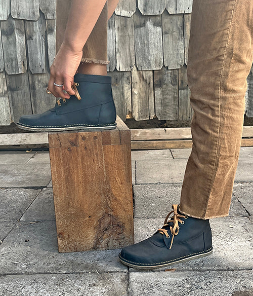 BOTÍN MANDRIL NEGRO GRASO MUJER