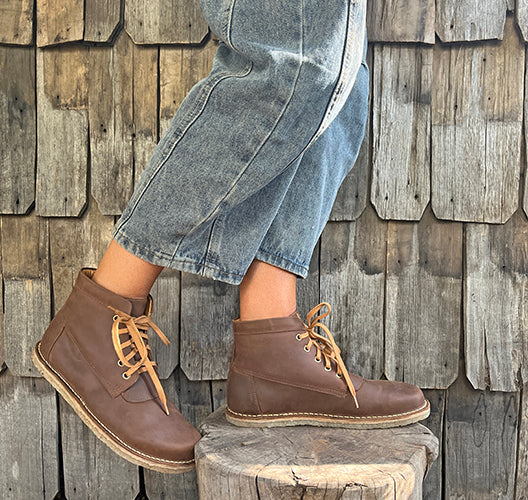 BOTÍN MANDRIL CHOCOLATE GRASO MUJER