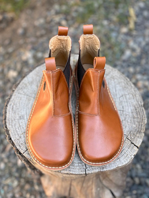 BOTÍN CHERCÁN CARAMELO MUJER