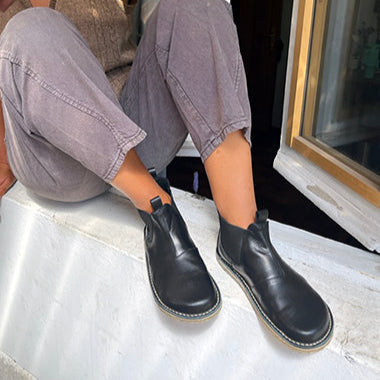 BOTÍN CHERCÁN NEGRO MUJER