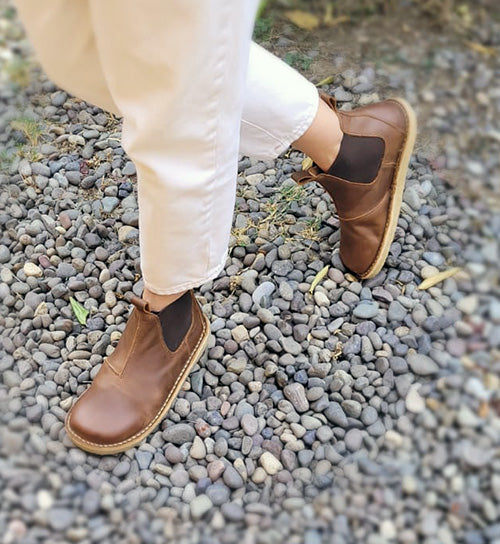 BOTÍN CHERCÁN CHOCOLATE GRASO MUJER