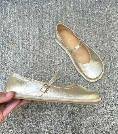 ZAPATO GOLONDRINA DORADA MUJER