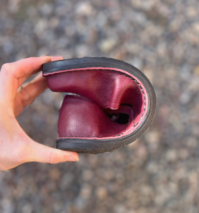 ZAPATO GOLONDRINA GUINDA MUJER