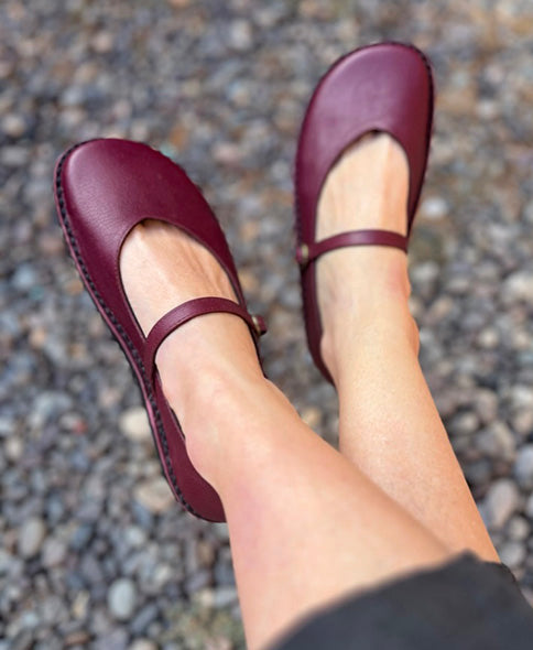 ZAPATO GOLONDRINA GUINDA MUJER
