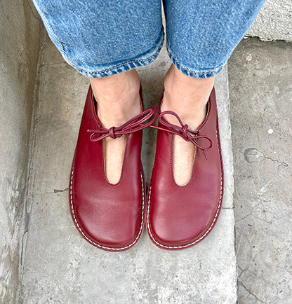 ZAPATO GARZA GUINDA MUJER