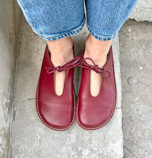 ZAPATO GARZA GUINDA MUJER