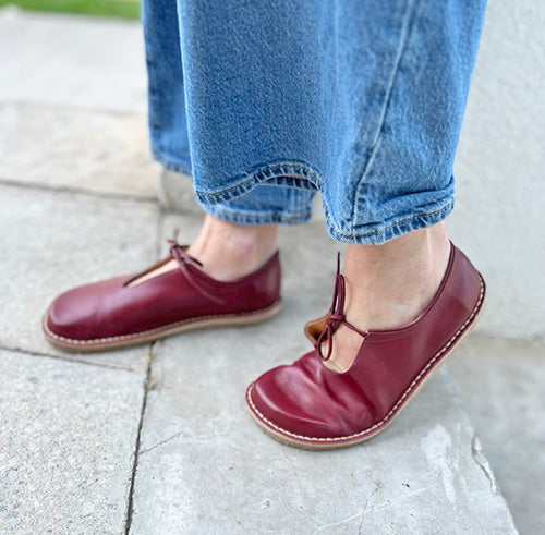 ZAPATO GARZA GUINDA MUJER