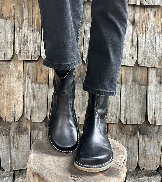 BOTA LLAMA NEGRA MUJER