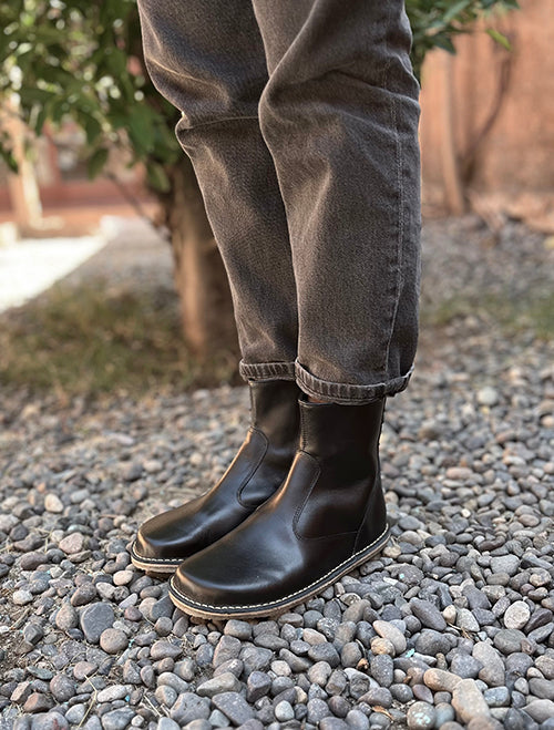 BOTA LLAMA NEGRA MUJER