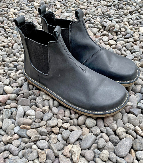 BOTIN CHERCAN NEGRO HOMBRE- HORMA MINIMALISTA