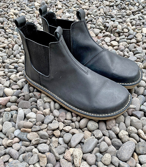 BOTÍN CHERCÁN NEGRO GRASO HOMBRE