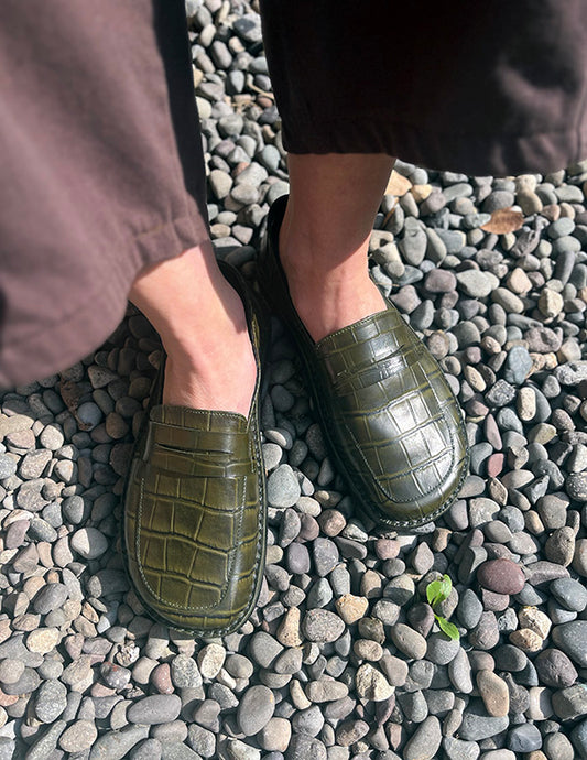 ZAPATO DELFIN VERDE CROC MUJER