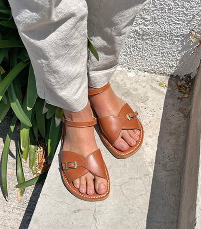 SANDALIA LOICA CARAMELO MUJER