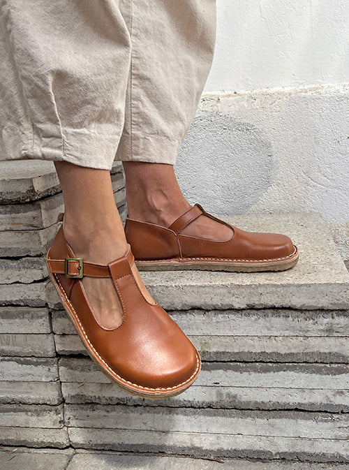 ZAPATO PUDÚ CARAMELO MUJER