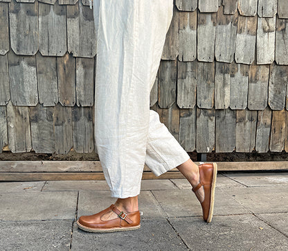 ZAPATO PUDÚ CARAMELO MUJER